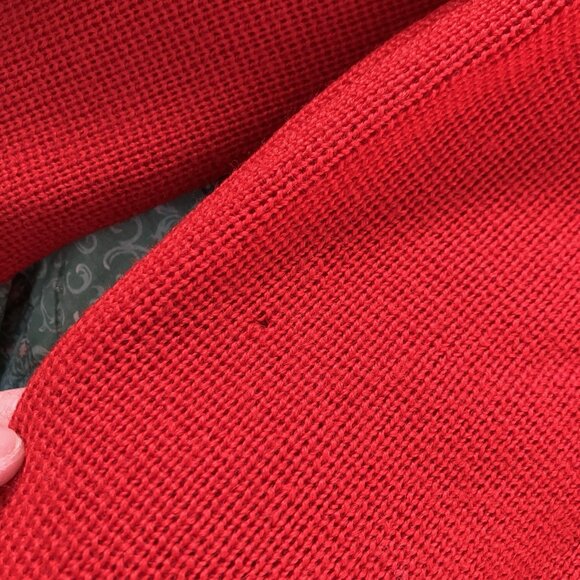 Vintage Patagonia Wool 1/2 Zip Sweater Mens M Ski Snow 80s 90s Red Winter - Picture 5 of 11
